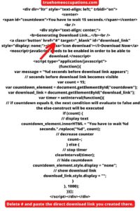 In The New Way: How To Add A Download Timer Button In Blogger? - True Home Occupations.